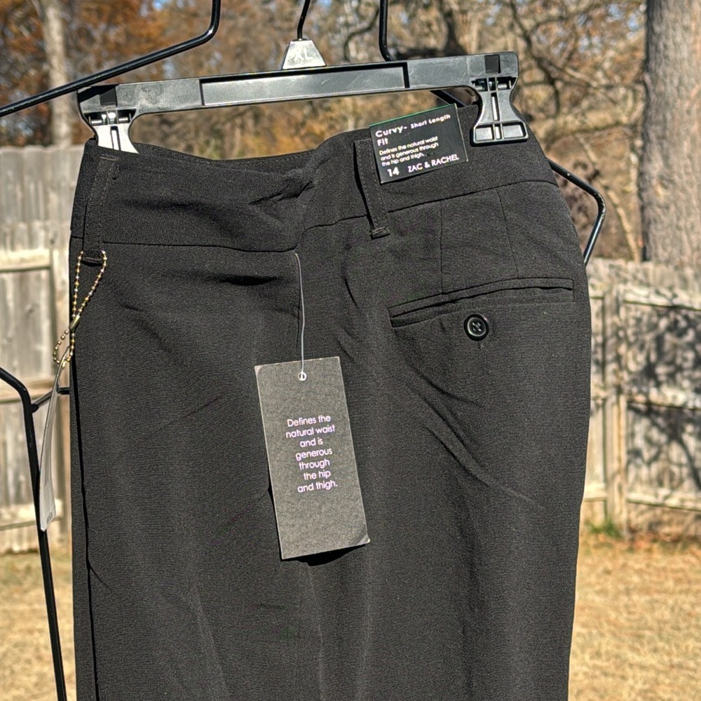 NWT Zach Rachel Black Dress Pants sz 14